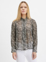 Orsay Schwarze gemusterte Damenbluse ORSAY