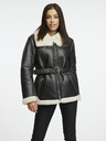 Orsay Schwarze Damen-Kunstpelz-Jacke ORSAY
