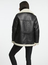 Orsay Schwarze Damen-Kunstpelz-Jacke ORSAY