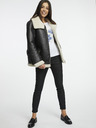 Orsay Schwarze Damen-Kunstpelz-Jacke ORSAY