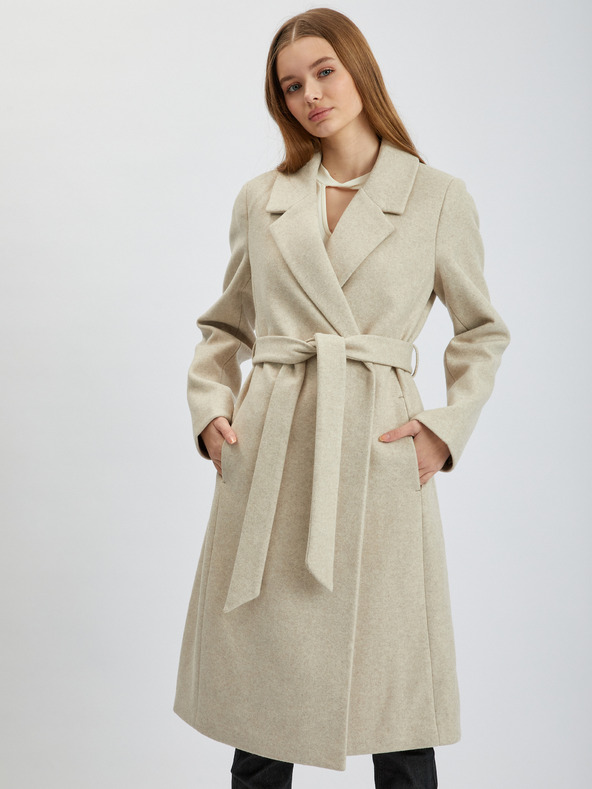 Orsay Beige Damen-Wintermantel ORSAY