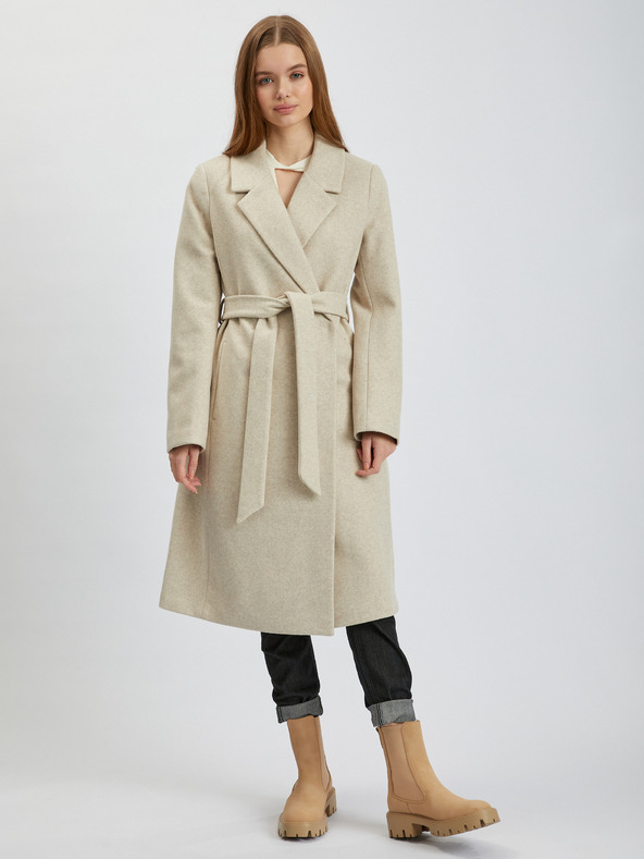 Orsay Beige Damen-Wintermantel ORSAY