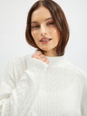 Orsay Weißer gemusterter Pullover für Damen ORSAY