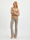 Orsay Hellbrauner gemusterter Damenpullover ORSAY