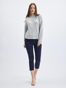 Orsay Hellgrauer gemusterter Damenpullover ORSAY