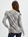 Orsay Rosa und grauer Damen-Karo-Pullover ORSAY