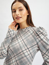 Orsay Rosa und grauer Damen-Karo-Pullover ORSAY