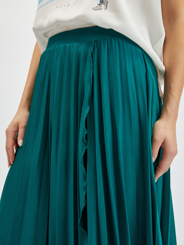 Orsay Petrolblauer Damen-Midifaltrock ORSAY