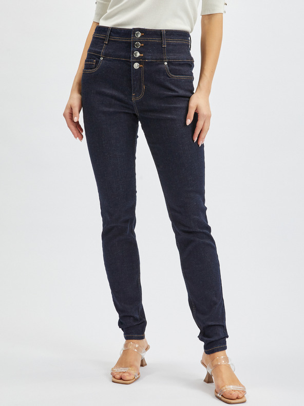 Orsay Dunkelblaue Skinny Fit Jeans Damen ORSAY