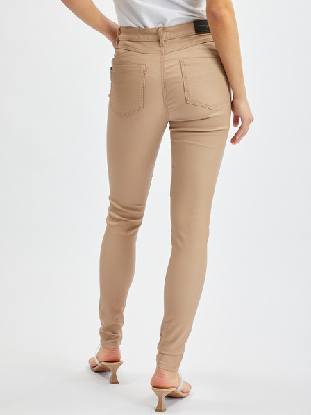 Orsay Beigefarbene Skinny Fit Damenhose ORSAY