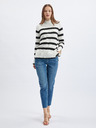 Orsay Schwarz-weiß gestreifter Damen-Pullover ORSAY
