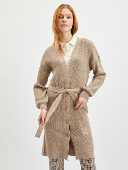 Orsay Beige Damen-Langstrickjacke ORSAY