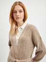 Orsay Beige Damen-Langstrickjacke ORSAY
