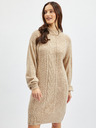 Orsay Beigefarbenes Damen-Pullover-Kleid ORSAY