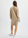 Orsay Beigefarbenes Damen-Pullover-Kleid ORSAY