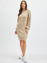 Orsay Beigefarbenes Damen-Pullover-Kleid ORSAY