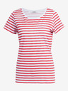 Orsay Weiß-rotes gestreiftes T-Shirt für Damen von ORSAY