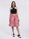 Orsay Rosa und schwarzes Damen-Blumenkleid ORSAY