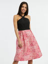 Orsay Rosa und schwarzes Damen-Blumenkleid ORSAY