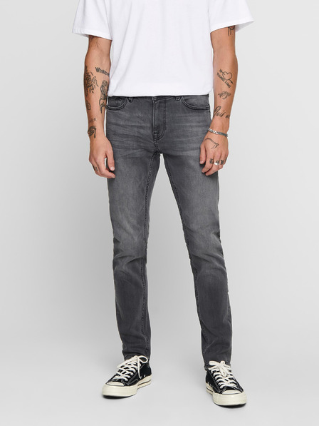 ONLY & SONS Graue Slim Fit Jeans ONLY & SONS Warp