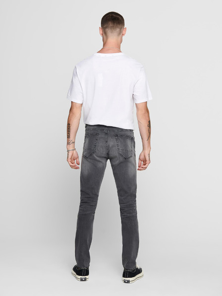 ONLY & SONS Graue Slim Fit Jeans ONLY & SONS Warp