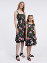 Orsay Schwarzes Blumenkleid für Mädchen ORSAY