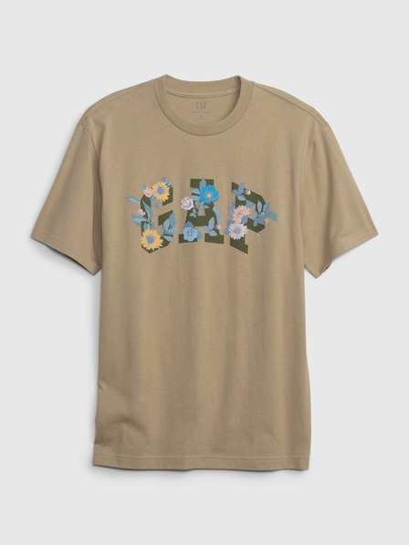 GAP T-Shirt mit geblümtem Logo GAP