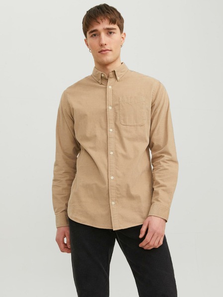 Jack & Jones Jack & Jones Classic Herren Cordhemd Beige