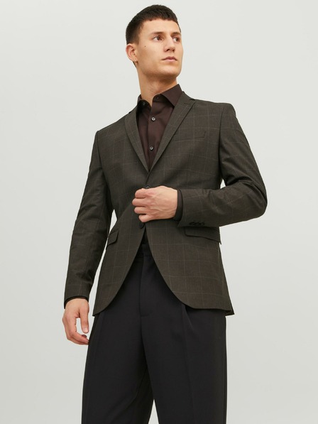 Jack & Jones Dunkelbraun Herren Jack & Jones Solaris Plaid Blazer