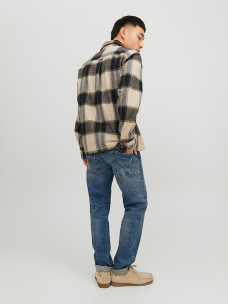Jack & Jones Jack & Jones Darren Beige Herren Kariertes Hemd