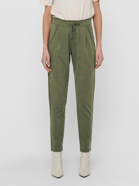Jacqueline de Yong JDY Catia Grüne Cropped-Hose mit Krawatte