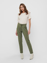 Jacqueline de Yong JDY Catia Grüne Cropped-Hose mit Krawatte