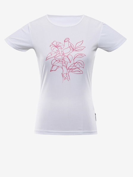 ALPINE PRO Weißes Damen-T-Shirt ALPINE PRO QUATRA