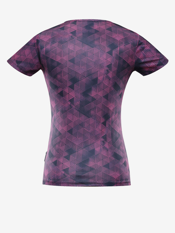 ALPINE PRO Violettes und rosa Damen-T-Shirt ALPINE PRO QUATRA
