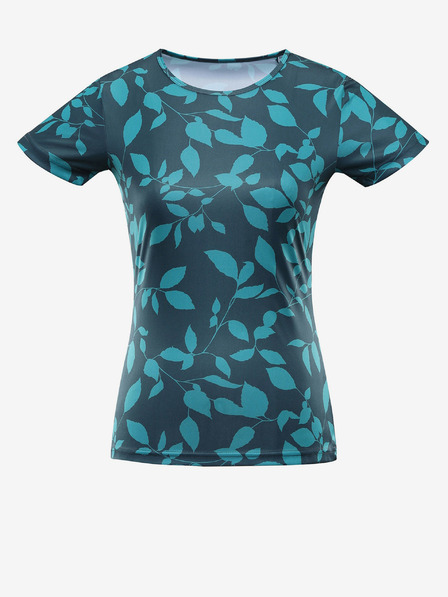 ALPINE PRO Petrolfarbenes Damen-T-Shirt ALPINE PRO QUATRA