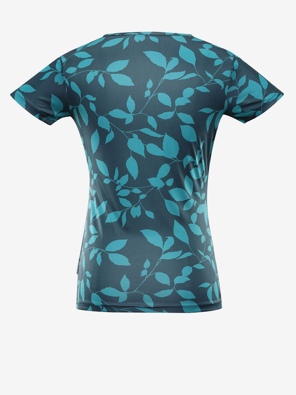 ALPINE PRO Petrolfarbenes Damen-T-Shirt ALPINE PRO QUATRA
