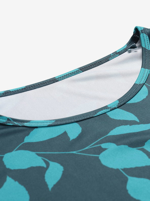 ALPINE PRO Petrolfarbenes Damen-T-Shirt ALPINE PRO QUATRA