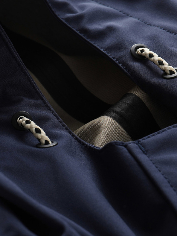 ALPINE PRO Dunkelblauer wasserdichter Damenmantel ALPINE PRO PERFETA