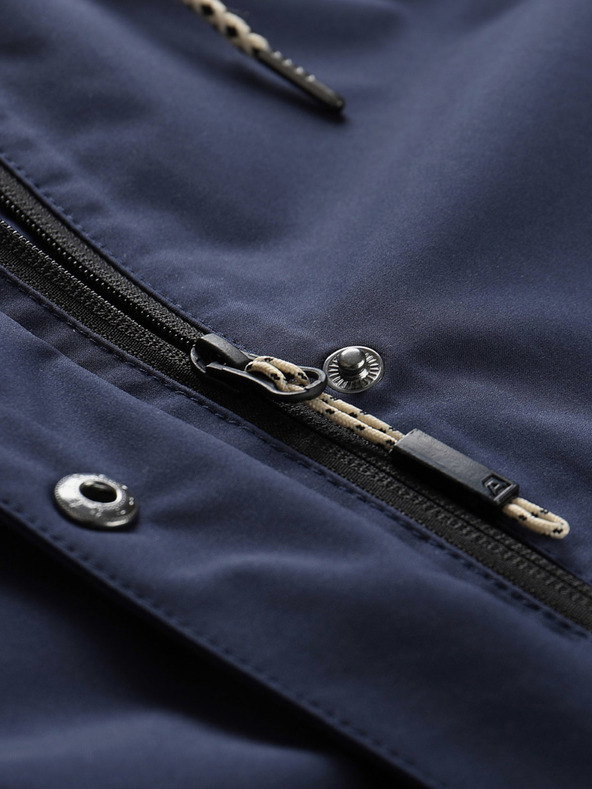 ALPINE PRO Dunkelblauer wasserdichter Damenmantel ALPINE PRO PERFETA