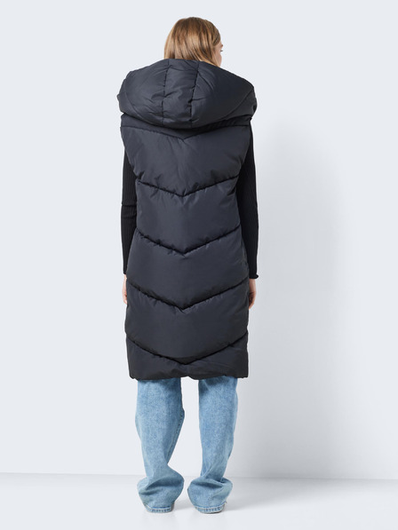 Noisy May Schwarze lange Damen Steppweste Noisy May Tally