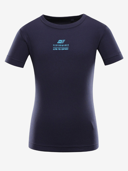 ALPINE PRO Dunkelblaues Kinder-Schnelltrocken-T-Shirt ALPINE PRO BASIKO