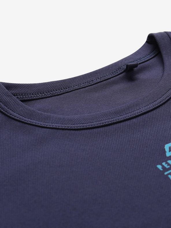 ALPINE PRO Dunkelblaues Kinder-Schnelltrocken-T-Shirt ALPINE PRO BASIKO