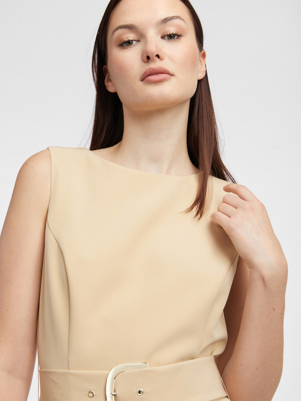 Orsay Beigefarbenes Damenkleid ORSAY