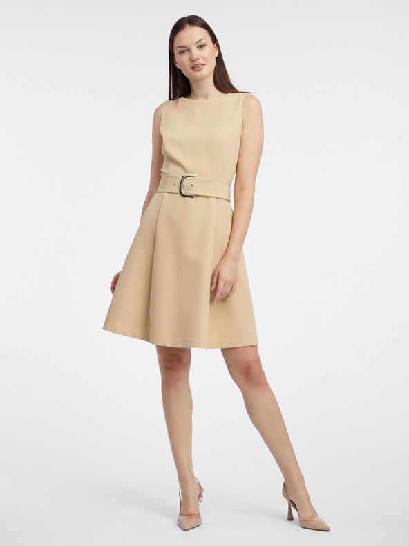 Orsay Beigefarbenes Damenkleid ORSAY