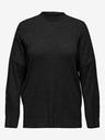 ONLY CARMAKOMA Schwarzer Damen-Rippenpullover ONLY CARMAKOMA New Tessa