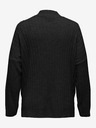 ONLY CARMAKOMA Schwarzer Damen-Rippenpullover ONLY CARMAKOMA New Tessa