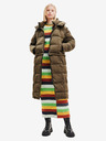 Desigual Khaki Damen-Winter-Steppmantel/Weste Desigual Tetris