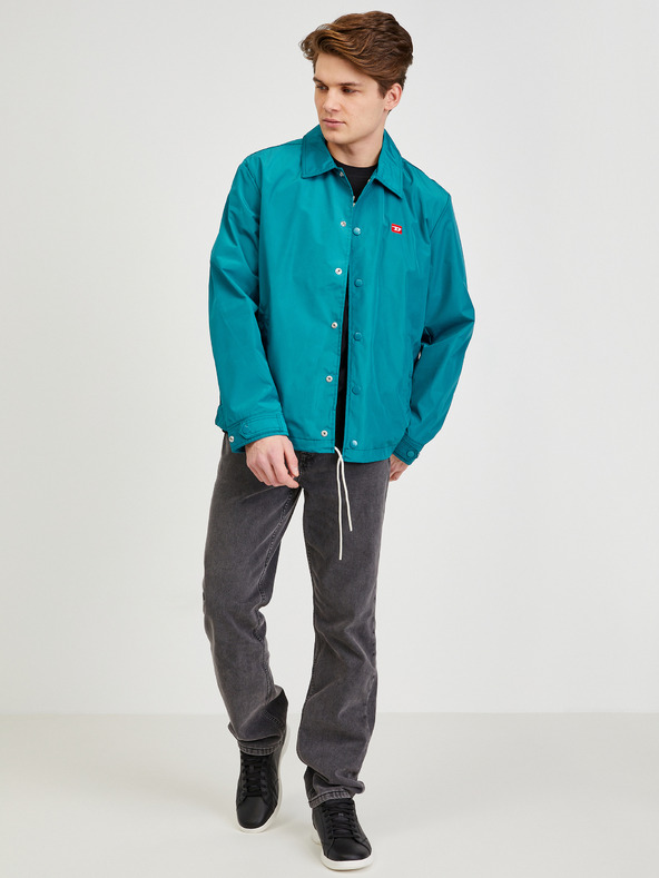 Diesel Diesel Herren Petrol Leichte wasserdichte Jacke