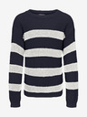 ONLY Weiß-blau gestreifter Mädchen-Pullover ONLY Sif