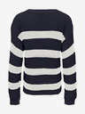 ONLY Weiß-blau gestreifter Mädchen-Pullover ONLY Sif